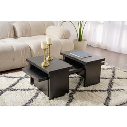 Hanah home Klub sto Sanctuary, 110x41.5x45cm, Crni Cijene