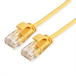 Roline utp patchcord Cat6A/Class ea lsoh cl slim secomp yellow 0.3m ( 4063 ) Cene