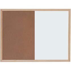 Optima Tabla piši-briši + pluta, 60 x 45 cm, lesena Cene