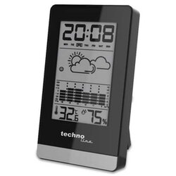  Digitalna vremenska postaja technoline ws 9125 (črna, aaa, večnamenska) Cene