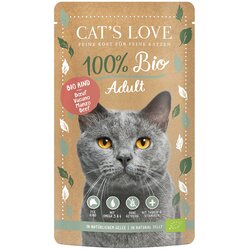 Cat's Love Bio 6 x 100 g - Bio-govedina Cene
