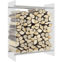 vidaXL stojalo za drva prozorno 80x35x100 cm kaljeno steklo Cene