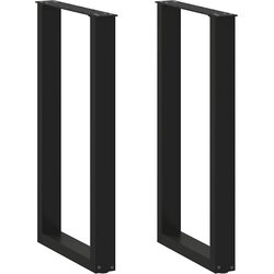 vidaXL noge stolića za kavu u-oblika 2 kom crne 40x(90-91) cm čelik Cijene