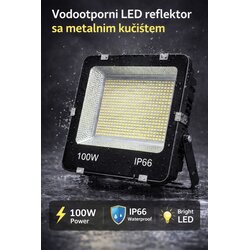  led reflektor 100W IP66 – hladno bela 6500K Cene