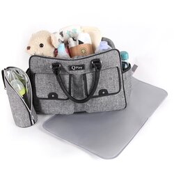 Qplay Večnamenska torba Parent bag Sylvie Siva smart Cene