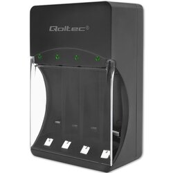 Qoltec CARREGADOR DE BATERIAS AAA AA R03 R6 NI MH PARA CASA E ESCRITÓRIO, CARREGAMENTO RÁPIDO., (5000261495) Cene