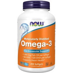 NOW Softgel kapsule Omega 3 1000 mg, 200 kapsula Cene