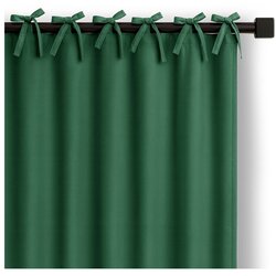 Restilo Tamno zelena zavjesa za djelomično zamračenje 140x250 cm Carli Tie – Cijene