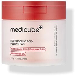 MEDICUBE Red Succinic Acid Peeling Pad eksfoliacijske blazinice za problematično kožo 70 kos Cene