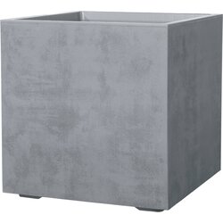 DEROMA Cvetlačni lonec "Quadro Millenium" z zbiralnikom vode - pepelnato siva - 49 cm Cene