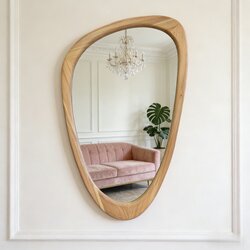  OGLEDALO 50X80 WOOD NATURAL Cene