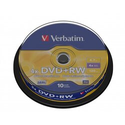 Maxell 1x10 DVD+RW 4,7GB 4x Speed, matte silver Cakebox Cene