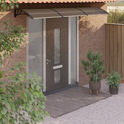 vidaXL Nadstrešek za vrata črn 300x80 cm polikarbonat Cene