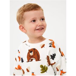 LC Waikiki Crew Neck Long Sleeve Printed Sweatshirt for Baby Boy Cene