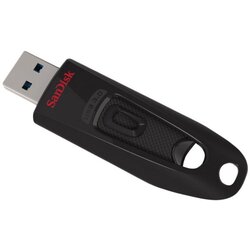 Sandisk USB ključek 128GB ULTRA, 3.0, črn, brez pokrovčka (SDCZ48-128G-U46) Cene