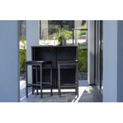 Venture Home Knock vrtni barski set, crni Cijene