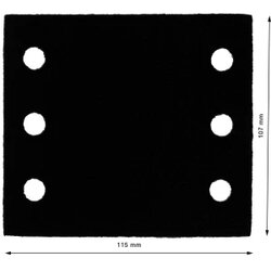 Bosch Srednji jastučić za čuvanje 115x107mm 2 komada 2608000815 Cijene