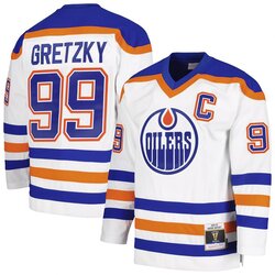 Mitchell And Ness Wayne Gretzky Edmonton Oilers 1986-87 Blue Line White dres Cene