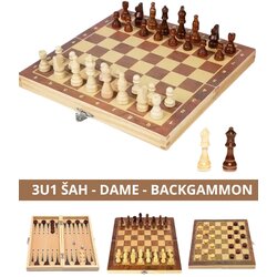  Drveni šah 34x34 Cijene