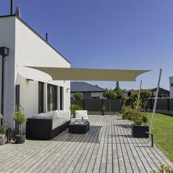 Windhager Sončno jadro SunSail CANNES pravokotnik 4x5m - taupe Cene