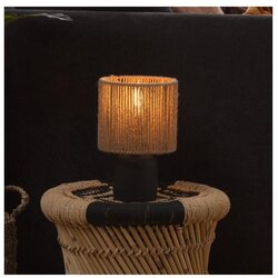 Atmosphera Stona lampa KOBY 1xE14/40W/230V konoplja/crna Cene