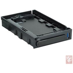 Silverstone MS06B, SATA internal enclosure, 1x 3.25'' bay for 1x 2.5'' HDD/SSD + 1x USB 3.0 front port, Black Cene
