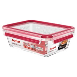 Tefal Staklena posuda sa poklopcem, 1.3 lit., MasterSeal Glass - N1041010, roze Cijene