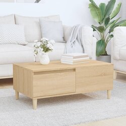 vidaXL Stolić za kavu boja hrasta 90x50x36 5 cm konstruirano drvo Cijene