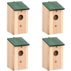 vidaXL Kućice za ptice 4 kom drvene 12 x 12 x 22 cm Cijene