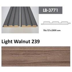 AGT profil Zidni MDF LB-3771 Light Walnut (239) 2800x121x18mm ( 026-040 ) Cene