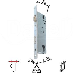 Dabel brava za pvc vrata B2037 R Hr 35/-/16/- DSP Cene