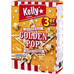 Kelly's popcorn golden pop butter za mikrovalovno pečico, 3 delni paket Cene