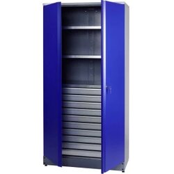KÜPPER 70597 visoki ormar za alat (Š x V x D) 910 x 1800 x 450 mm plava boja, srebrna Cene