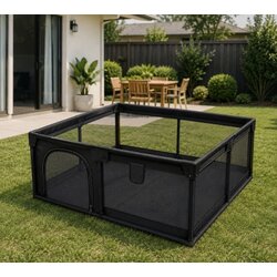 Delunaro prostrana dečija ogradica za igru 180x200x65cm ( KLK2613-Black ) Cene