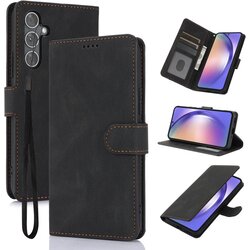 SUNSKY Eleganten ovitek etui iz umetnega usnja za Samsung A56 5G, Črn Cene