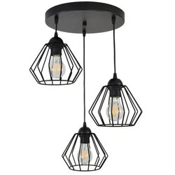 ADVITI WAYA viseća stropna lampa 3 × E27, crna Cene