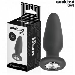 Addicted Toys Anal ANALNI ČEP Addicted Toys With Jewel Black (S) Cene