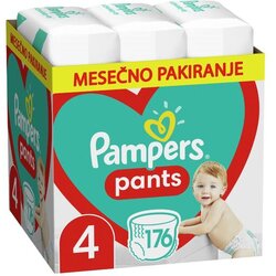 Pampers Pants hlačne pleničke, št. 4, za 9 - 15 kg, 176 kos S4 176/1 Cene