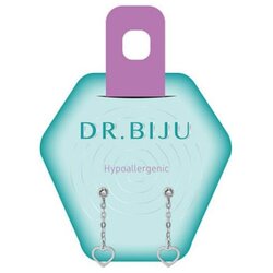 DR BIJU Dr.biju minđuše 3.3mm providan krug i viseĆe srce ( A070864 ) Cene