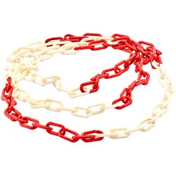 MFK PLASTIK plastični lanac 6mm-crveno beli Cene