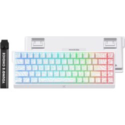 MCHOSE Gaming tastatura Ace 68 Hall Effect Magnetic Switch white topographic Cene
