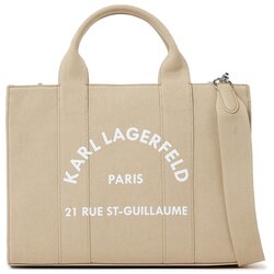 Karl Lagerfeld Nakupovalna torba ' RUE ST-GUILLAUME KLEINE QUADRATISCHE TOTE-BAG ' bež Cene