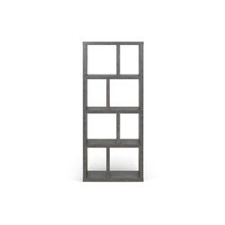 TemaHome Siva knjižna omara v betonskem dekorju, višina 159 cm Berlin - TemaHome Cene