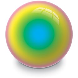 Lopta BioBall gumijasta žoga z mavričnim vzorcem premera 23cm Cene