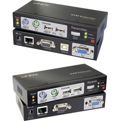 Lindy Cat.5 KVM Extender Combo 300 KVM podaljšek preko omrežnega kabla RJ45 300 m, (20428559) Cene