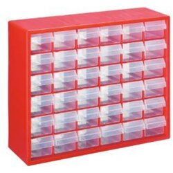 Lux Tools zidni magacin za vijke – 36 ladica 586256 Cene
