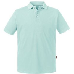 RUSSELL Niebieska koszulka męska polo Pure Organic Cene