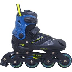Action roler PW126B-C black/navy blue pvc ABEC5 pu 2021 par Cene