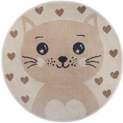 Hanse Home Bež dječji tepih ø 140 cm Cat – Cene