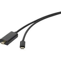 Renkforce USB Priključni kabel [1x Muški konektor USB-C™ - 1x Muški konektor Mini DisplayPort] 0.5 m Crna Cene
